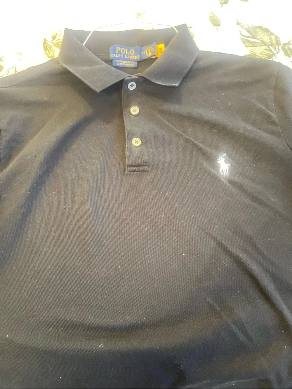 Beautiful size M Polo by Ralph Lauren Men's Black Classic Cotton Polo Shirt